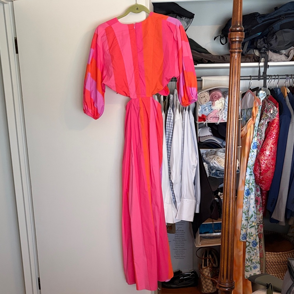 Buddy Love Pink and Orange Maxi Dress - Picture 5 of 5